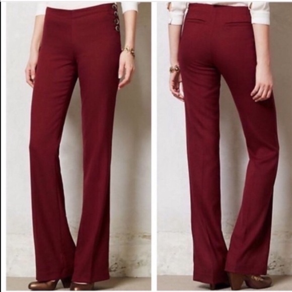 elevenses Pants - Elevenses Anthropologie | Wide Flare Trousers